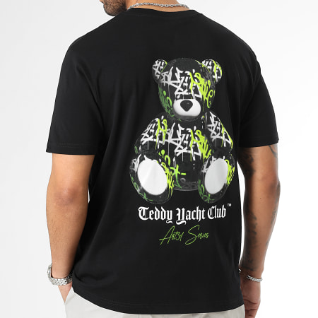 Teddy Yacht Club - Oversize Camiseta Large Art3D Series Negro