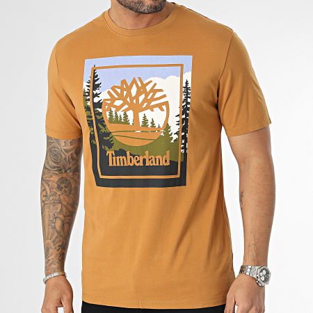 Timberland - Tee Shirt Outdoor Graphic A6F4K Camel