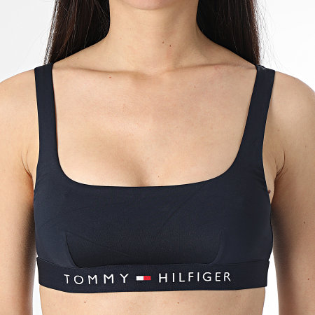 Tommy Hilfiger - Top bikini bralette donna 4108 blu navy