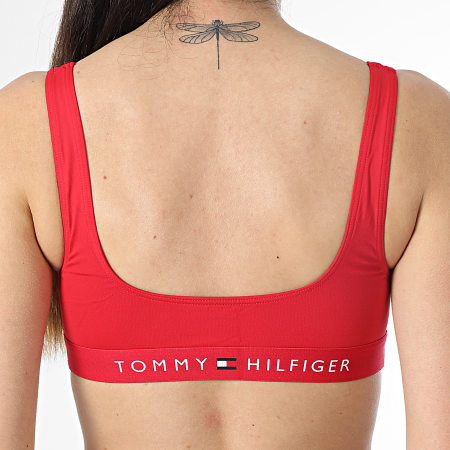 Tommy Hilfiger - Top bikini bralette donna 4108 rosso