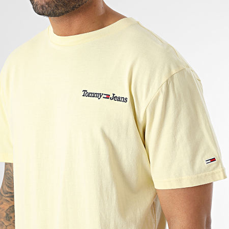 Tommy Jeans - Tee Shirt Classic Linear 5790 Jaune Clair