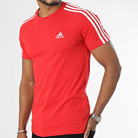 Adidas Performance - Camiseta 3 Rayas IC9339 Roja