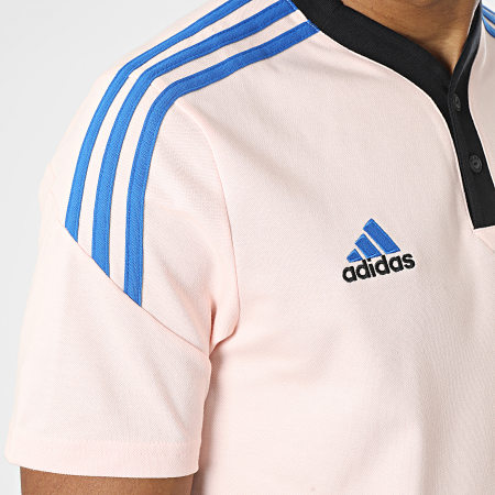 Adidas Sportswear - Polo Manches Courtes A Bandes Manchester United HT4286 Rose