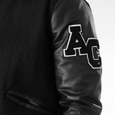 American College Veste Teddy Cuir Noir LaBoutiqueOfficielle