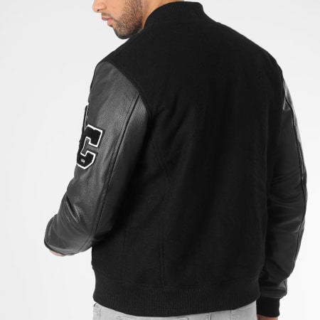 American College Veste Teddy Cuir Noir LaBoutiqueOfficielle