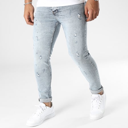 Black Industry - Blue Wash Skinny Jeans