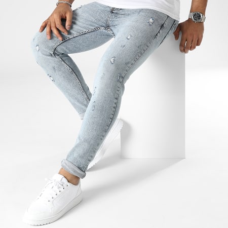 Black Industry - Blue Wash Skinny Jeans