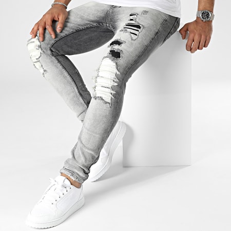 Black Industry - Grijze skinny jeans