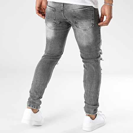 Black Industry - Grijze skinny jeans