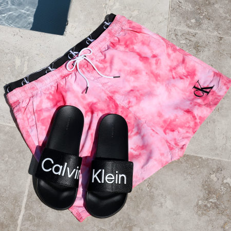 Short de bain calvin klein rose clearance