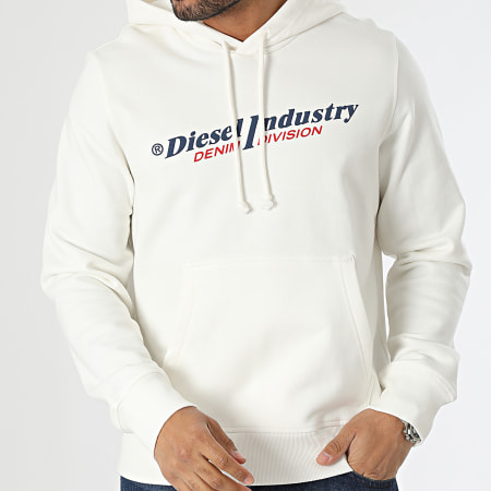 Sweat Diesel Blanc – Taille M, Coton, Style Décontracté – Occasion Très Bon état