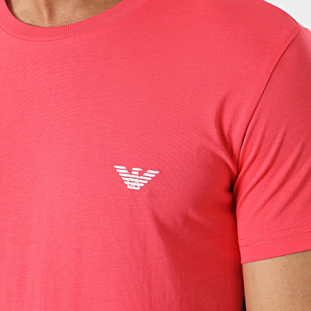 Emporio Armani - Camiseta a rayas 211845-3R475 Rosa