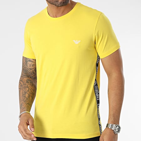 Emporio Armani - Camiseta a rayas 211845-3R475 Amarillo