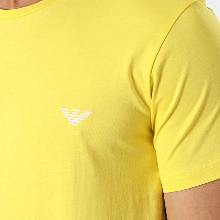 Emporio Armani - Camiseta a rayas 211845-3R475 Amarillo