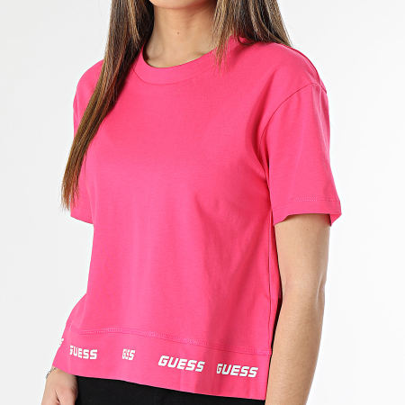 Guess - Camiseta mujer V3GI04-I3Z14 Rosa fucsia
