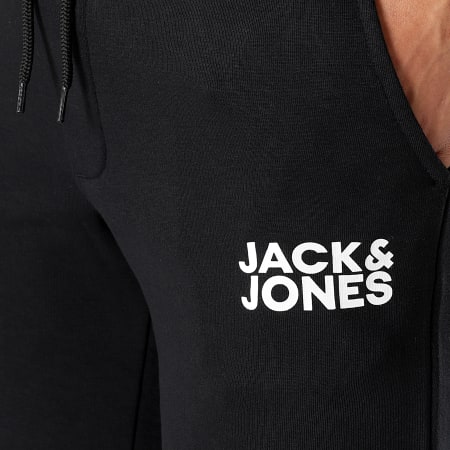 Jack And Jones - Nuovi pantaloncini da jogging in felpa nera