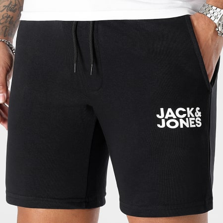 Jack And Jones - Nuovi pantaloncini da jogging in felpa nera