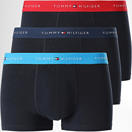 Tommy Hilfiger - Set di 3 boxer Essentials Signature 2763 blu navy