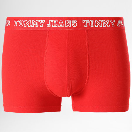 Tommy Jeans - Set di 3 boxer Essentials 2850 White Red Navy Varsity