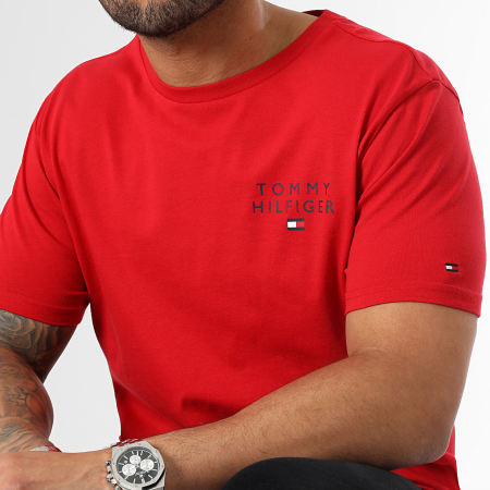 Tommy Hilfiger - Camiseta CN Tee Logo 2916 Rojo