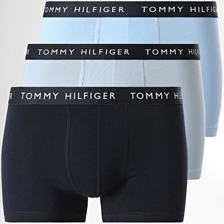 Tommy Hilfiger - Boxer riciclati Essentials Set di 3 2203 blu navy Azzurro