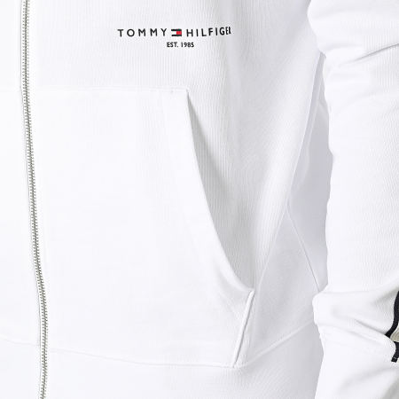 Tommy Hilfiger - 0020 Chaqueta blanca a rayas con cremallera