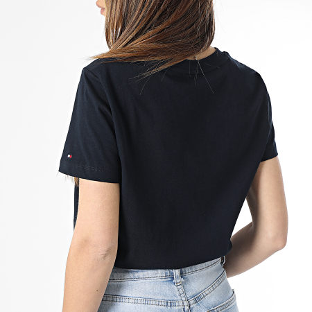 Tommy Hilfiger Tee Shirt Femme Regular Gold 8692 Bleu Marine