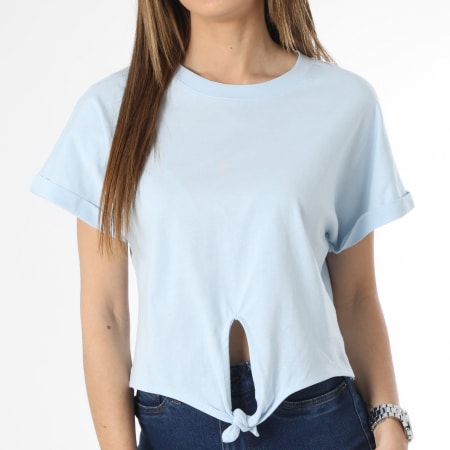 Vero Moda - Anna Glenn Camiseta de mujer azul claro