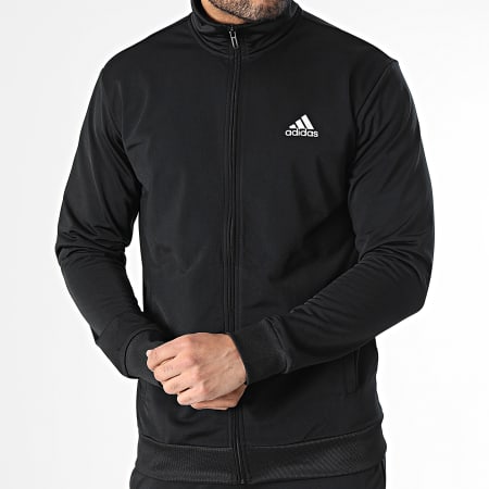 Adidas Sportswear - Tuta da ginnastica lineare IC6775 Nero