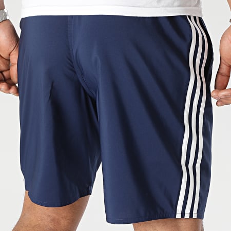 Adidas Performance - HT4359 azul marino 3 rayas pantalones cortos de baño