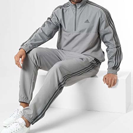 Adidas Sportswear - Ensemble De Survetement A Bandes IC6773 Gris