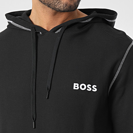 BOSS - Eigentijdse Hoodie 50491628 Zwart