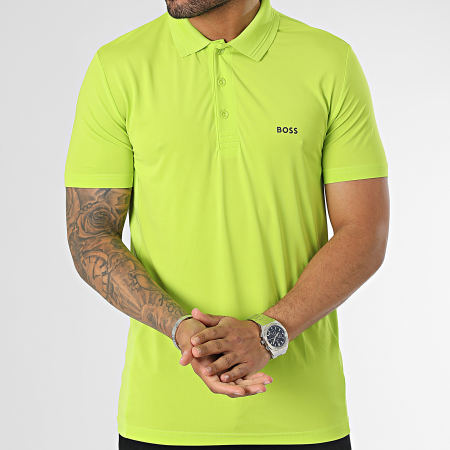 BOSS - Polo Manches Courtes Paddytech 50487824 Vert Anis