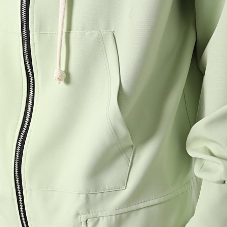 Frilivin - Conjunto de sudadera con capucha y pantalón cargo verde claro