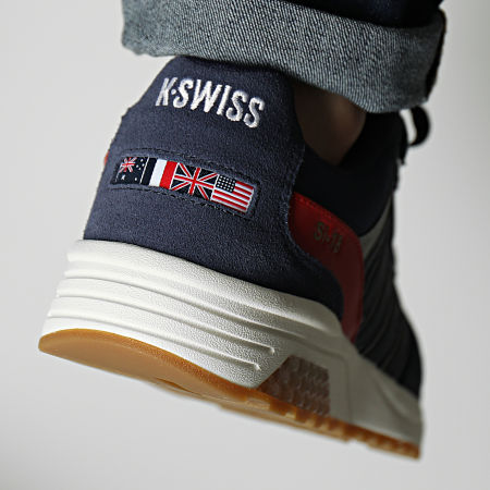 K-Swiss - SI-18 Rannell Suede USA 08533 Vintage Navy Samba White Sneakers