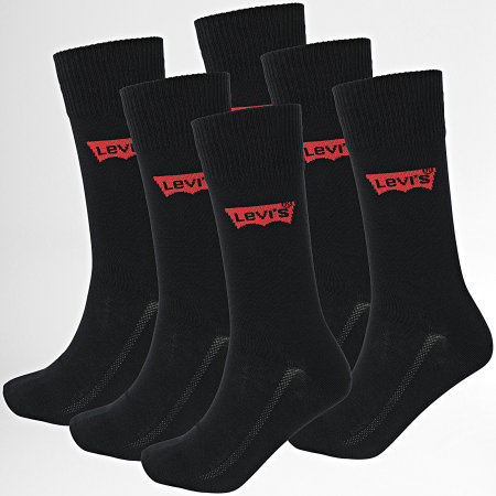 Levi's - Confezione da 6 paia di calzini 701219582 nero