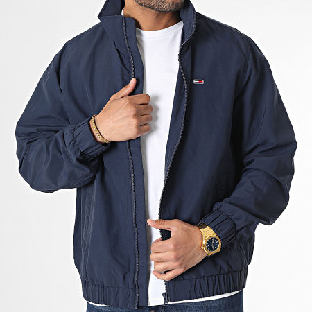 Tommy Jeans - Veste Zippée Essential Jacket 5916 Bleu Marine