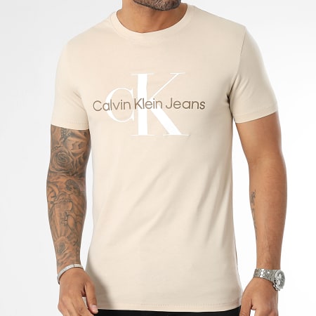 Calvin Klein - Tee Shirt Seasonal Monologo 0806 Beige
