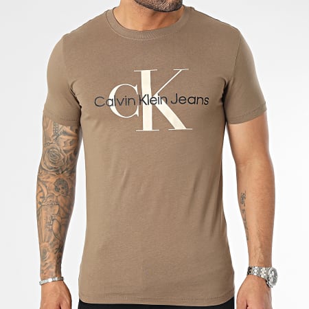 Calvin Klein - Tee Shirt Seasonal Monologo 0806 Marron