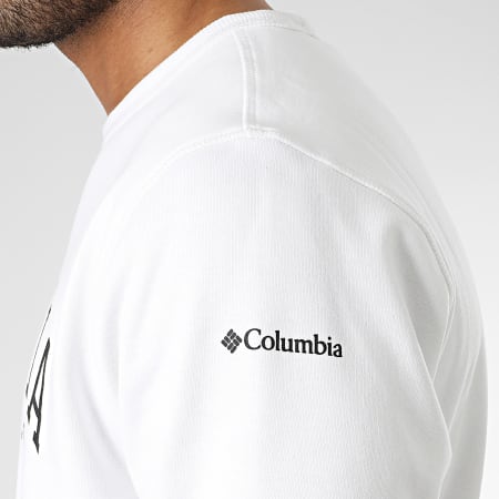 Columbia - Sweat Crewneck Logo Fleece 1884931 Blanc