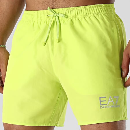 EA7 Emporio Armani - Shorts de baño 902000-CC721 Anís Verde Plata