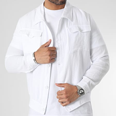 Frilivin - Camisa Manga Larga Blanca