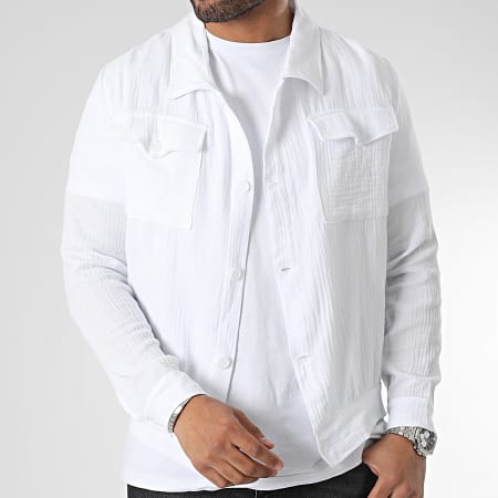 Frilivin - Camisa Manga Larga Blanca