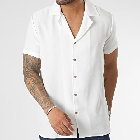 Frilivin - Camisa Manga Corta Blanca
