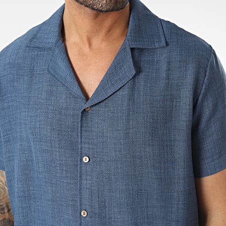 Frilivin - Camisa Manga Corta Azul Brezo