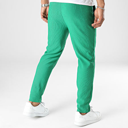 Frilivin - Pantalones de chándal a rayas verdes