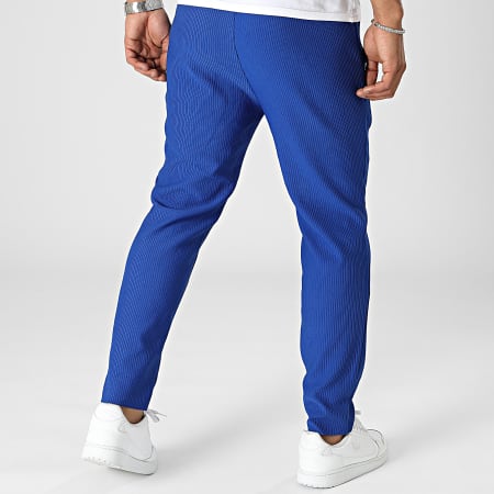 Frilivin - Pantalon Jogging Texturé Bleu Roi