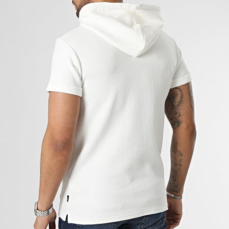 Indicode Jeans - Maglietta con cappuccio Soap 40-985 Bianco