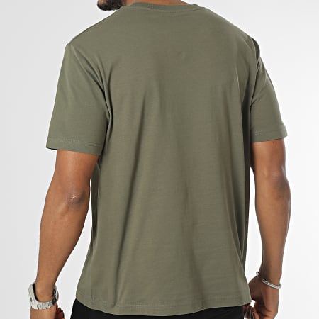 La Piraterie - Tee Shirt Oversize Logo Grande Verde Khaki Nero