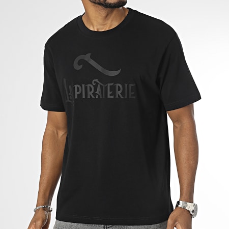 La Piraterie - Tee Shirt Oversize Large Logo Nero Nero